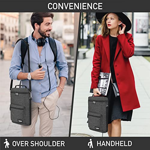 Insulated 2 Bottle Wine Bag Tote Leakproof Carrier Cooler Gift