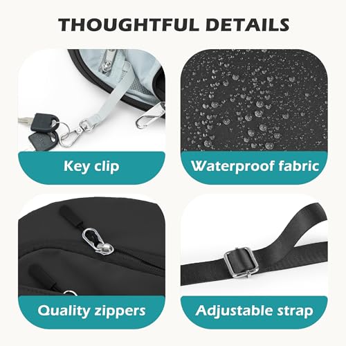 Anti Theft Crossbody Travel Bag for Women Men