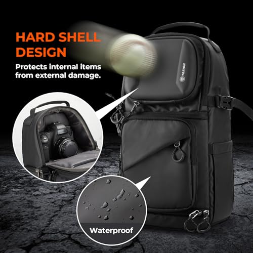 2-in-1 Camera Backpack & Shoulder Sling Bag Compact 9L Black TR-S