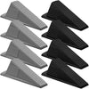 8 Pcs Heavy Duty Rubber Door Stops Wedge Stackable (8 Count)