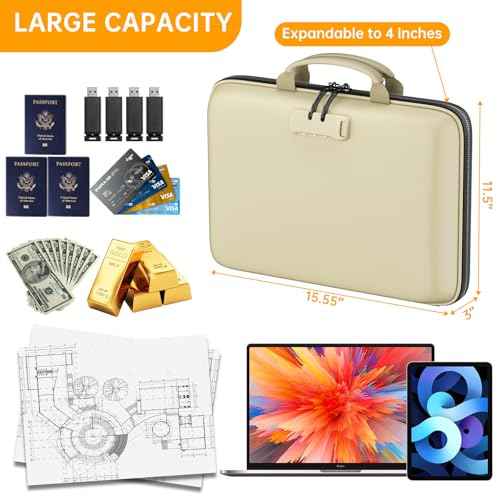 Fireproof File Organizer with Lock