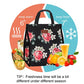 Lunch Bags for Women Insulated Reusable Lunch Tote with Internal Pocket