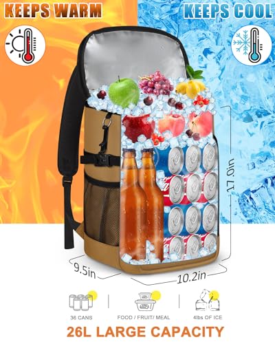 Cooler Backpack Insulated Leak Proof for Women Men Soft Cooler Bag