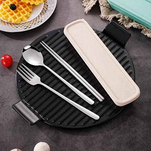 4 Piece Portable Travel Utensils Set with Case 18 (4 Count)