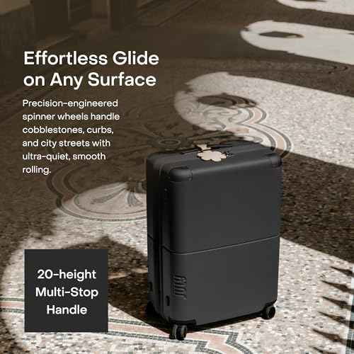 Checked Expandable Suitcase