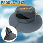 Sun Hats for Men Women Wide Brim UPF 50+ Hat Lightgrey