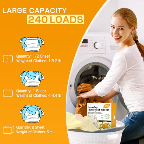 Laundry Detergent Sheets (240 Count)