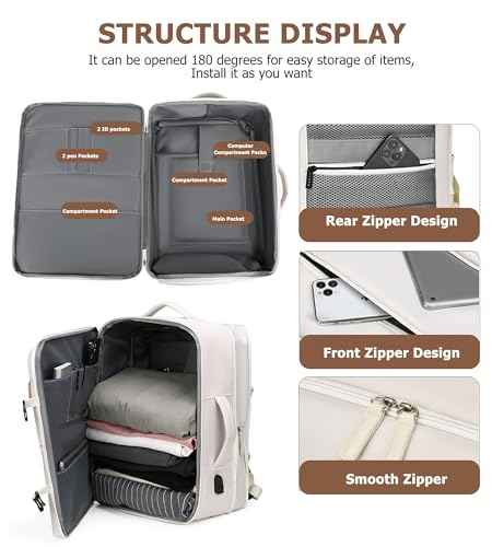 2 pcs PC Aluminum Frame Carry On Luggage Set (2 Count)