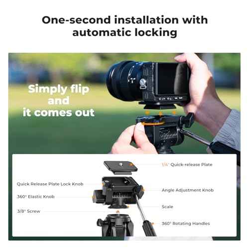 75" Aluminum Camera Tripod