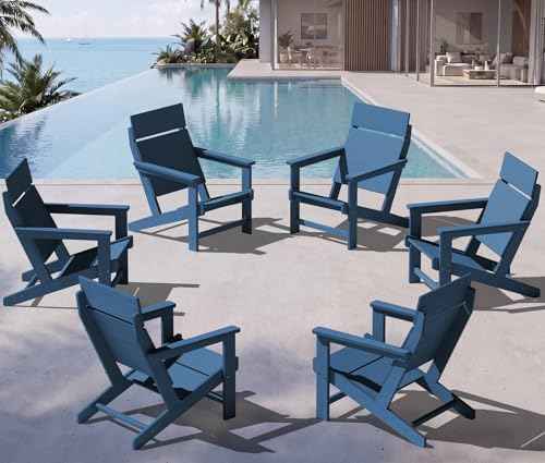 Modern Adirondack Chairs Set of 6 (6 Count)