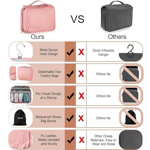 Hanging Travel Toiletry Bag for Women
