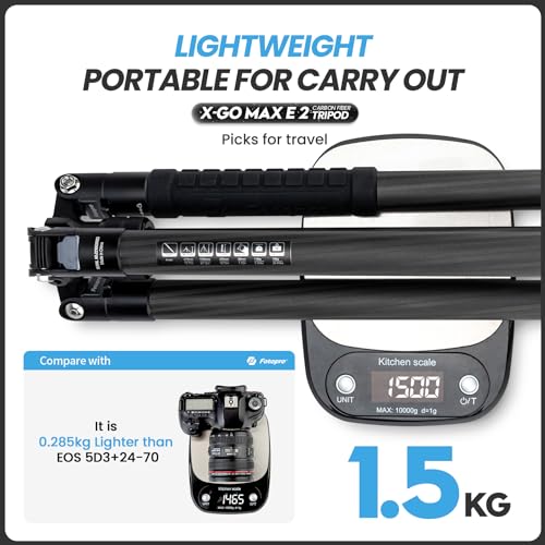 X GO Max 68" Carbon Fiber Camera Tripod