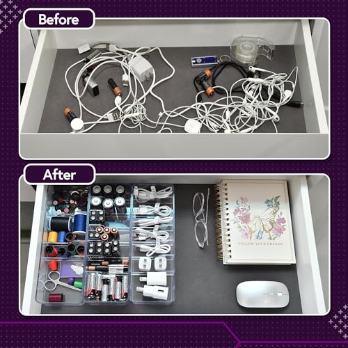 Set of 3 Cable Organizer Box W (3 Count)