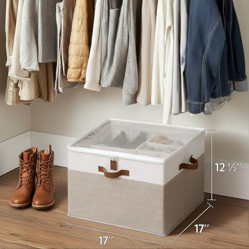 16 Pair Fabric Shoe Storage Box for Closet