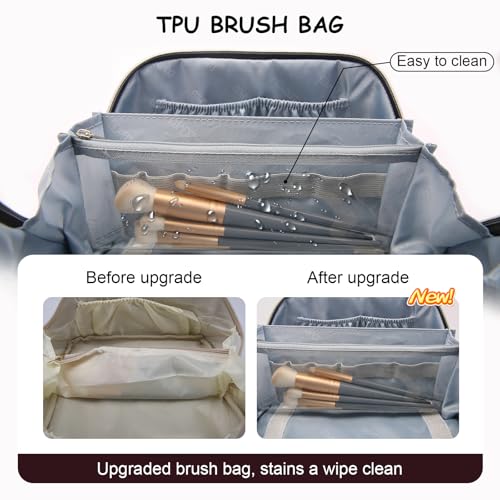 Travel Makeup Bag Organizer Cosmetic Bag (3 Count)