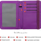 ZOPPEN Passport Holder Wallet, Passport Cover Travel Wallet Women Travel Essentials Accessories Document Organizer Travel Must Haves Rfid Blocking Cover Case for Women and Men, Purple
