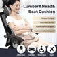 Car Seat Cushion and Lumbar Support with Headrest Pillow Memory Foam Ergonomic Back Support Driving Seat Cushion Neck Head Pillow