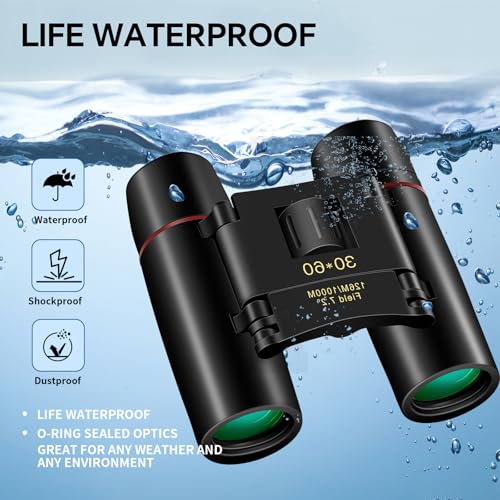 Compact 30x60 Binoculars for Adults and Kids