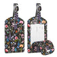 2 Pack Luggage Tags Leather Name ID Labels with Privacy Cover (2 Count)