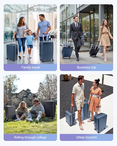 Luggage Sets 3 Pcs Suitcase with Wheels (3 Count)