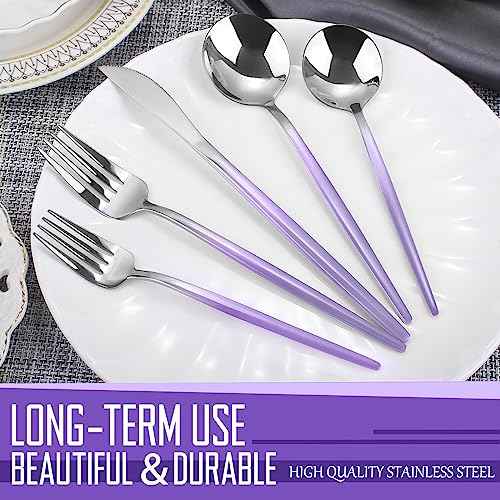 Gradient Purple Silverware Set