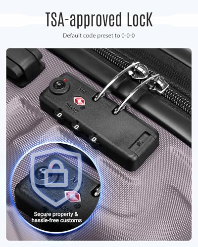 Luggage Sets 3 Pcs Suitcase with Wheel (3 Count)