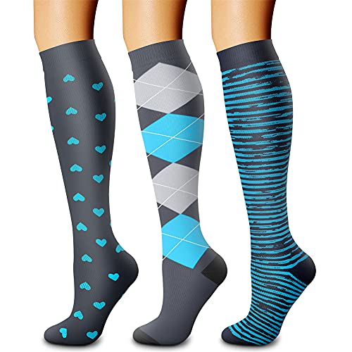 Compression Socks for Women & Men Circulation (3 Count)