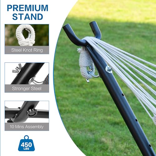 Double Hammock with Stand for Outside