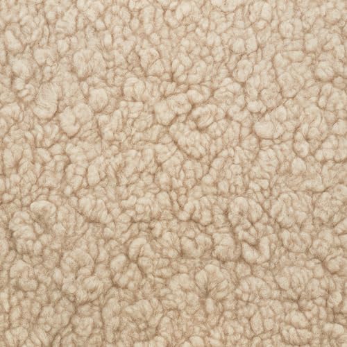 Cali Pillowback Swivel Glider in Chai Shearling