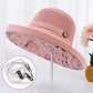 Women Summer Mesh Sun Hats Floppy Wide Brim UV Protection Fishing Hat Beach Hiking Garden Travel Lawn Work Cap Chin Strap