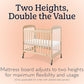 Serenity Compact Mirrorview Fixed Side Daycare Crib