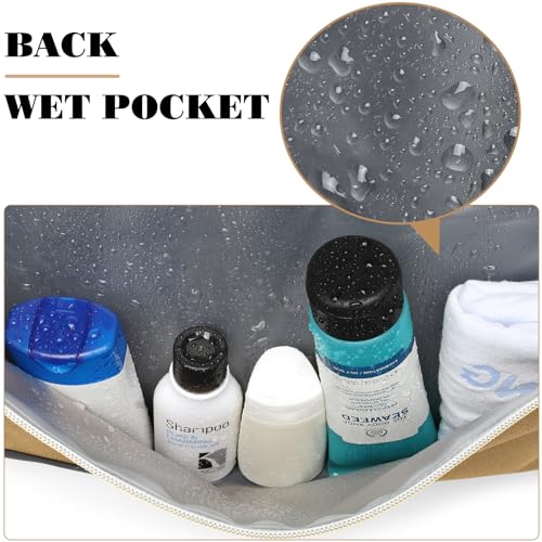 Gym Bags for Men with Shoes Compartment & Wet Pocket 4 Way Large Sports Duffle Bag Backpack Weekender Overnight Bag for Travel