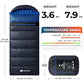 Cotton Flannel XXL Sleeping Bags for Adults Cold Weather Camping Sleeping Bag for Adults Kids Teens with Compression Sack