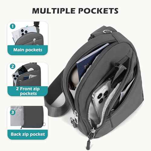 Anti Theft Crossbody Bag for Women Men