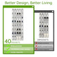 Over the Door Shoe Organizer with 40 Large Breathable Mesh Pockets
