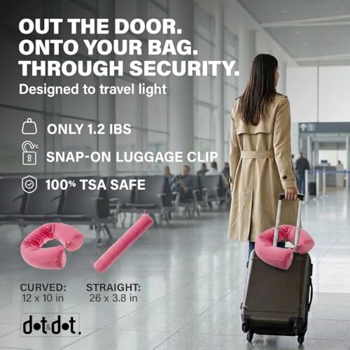 Twist Memory Foam Travel Pillow for Airplanes