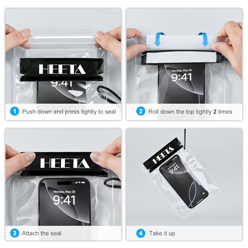5 Pack Clear Waterproof Dry Bag Pouch (5 Count)
