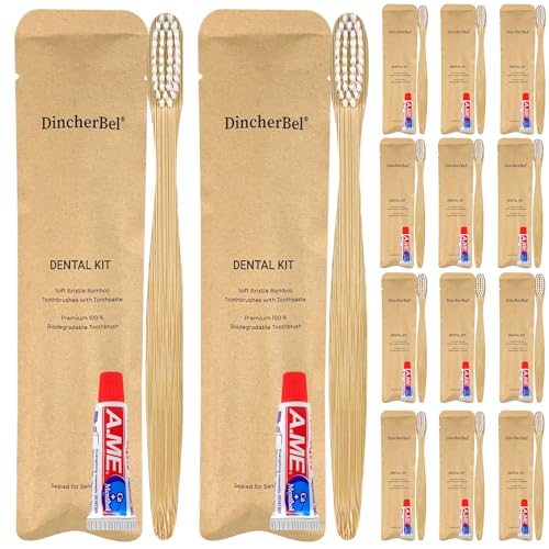 Bamboo Toothbrushes Kit Bulk (100 Count)