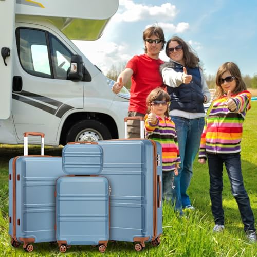 4 Piece Luggage Sets Expandable (4 Count)