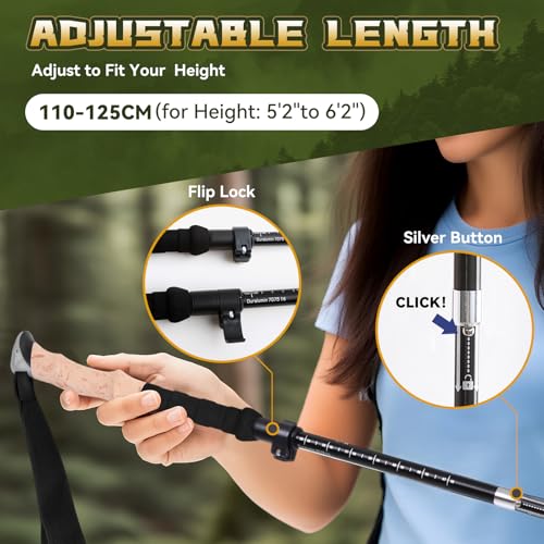 Aviation Grade Aluminum Collapsible Trekking Poles