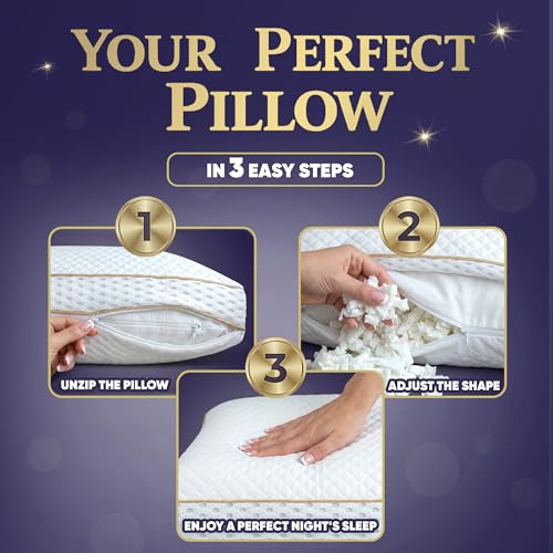 King 4 Pack Memory Foam Pillow (4 Count)