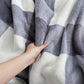 Sherpa Blanket Fleece Throw Blanket Twin Plaid Thick Bed Blanket