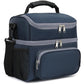 Double Layer Cooler Insulated Lunch Bag Adult Lunch Box Large Tote Bag for Men (Cyan)