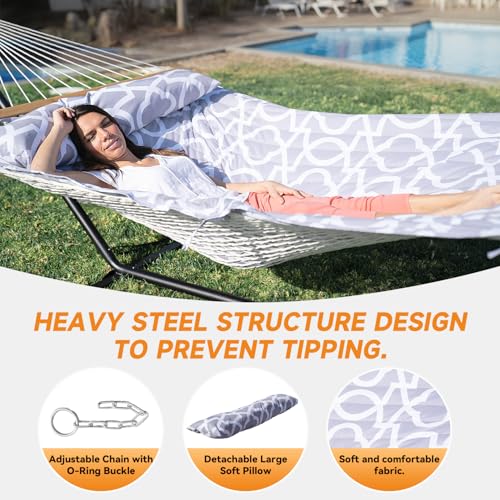 2 Person Double Hammock with Stand