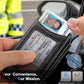 Men Slim Magnetic Leather Wallet Metal Case Money Clip 9 Cards