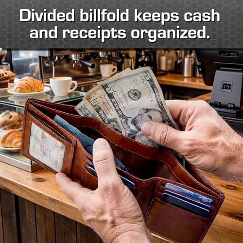 Extra Capacity Trifold Wallet for Men