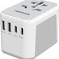 TESSAN Universal Travel Adapter 21W, International Plug Adaptor with 2 USB C Wall Charger 2 USB A Ports, Worldwide Power Outlet Travel Essentials for US to European EU UK AUS (Type C/G/A/I)
