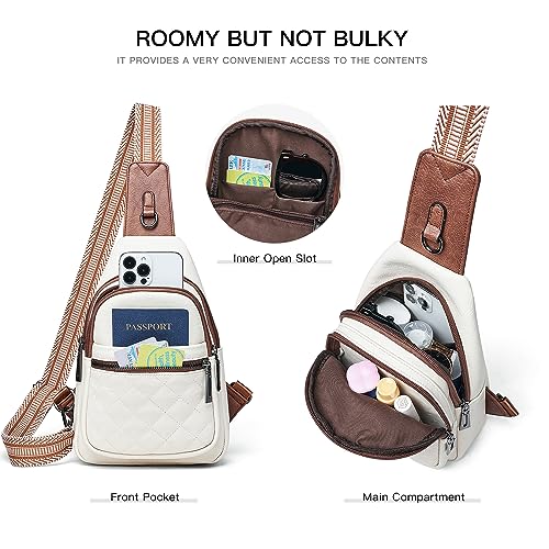 Sling Bag For Women Fanny Pack Faux Leather Small Casual Day