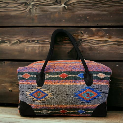 Southwestern Large Weekender Travel Bag Western Duffle Bag Boho Travel Bag