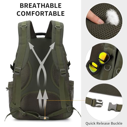 Military Tactical Backpack 40L Large Army 3 Day Pack Molle Bag Backpacks WR Hunting Rucksack